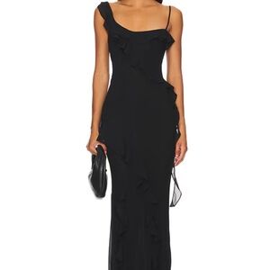 MAJORELLE Teagan Gown in Black